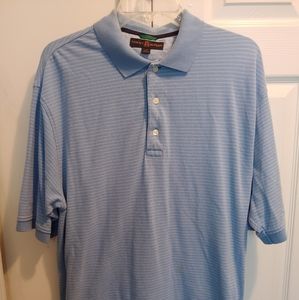 Tommy Hilfiger Golf Men’s Brand Logo Sky Blue Polo Shirt